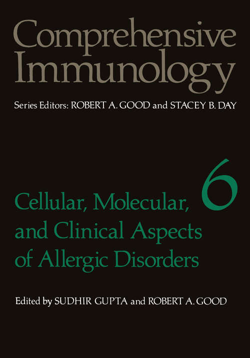 Book cover of Cellular, Molecular, and Clinical Aspects of Allergic Disorders (1979) (Comprehensive Immunology #6)