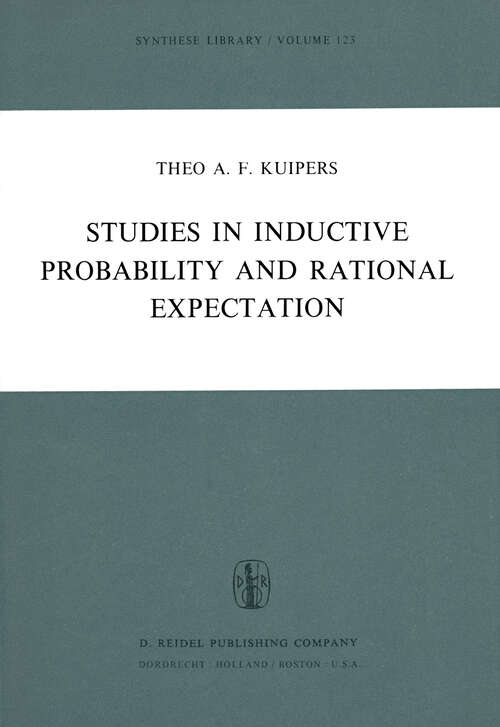 Book cover of Studies in Inductive Probability and Rational Expectation (1978) (Synthese Library #123)