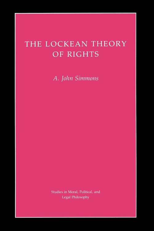 Book cover of The Lockean Theory of Rights