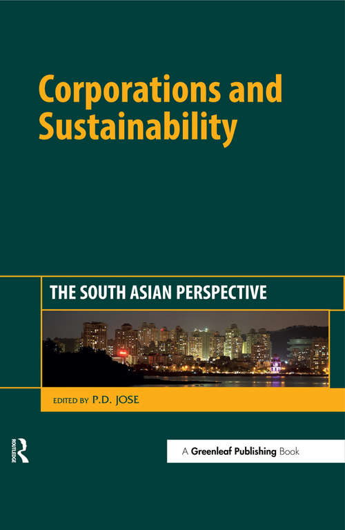 Book cover of Corporations and Sustainability: The South Asian Perspective