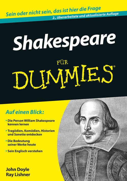 Book cover of Shakespeare für Dummies (3. Auflage) (Für Dummies)
