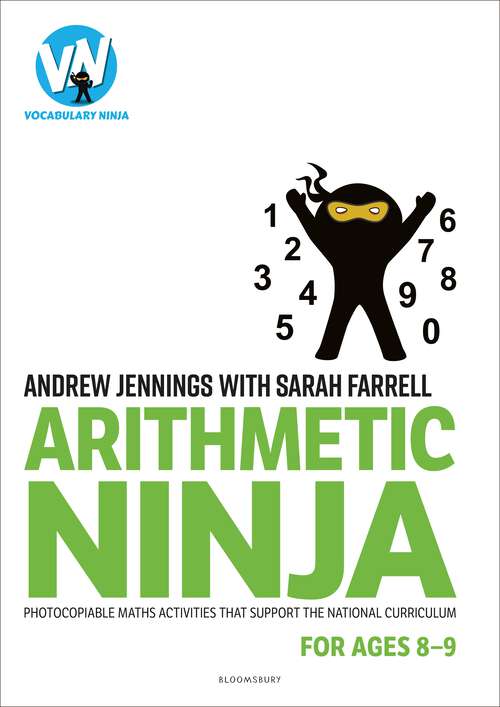 Book cover of Arithmetic Ninja for Ages 8-9: Maths activities for Year 4