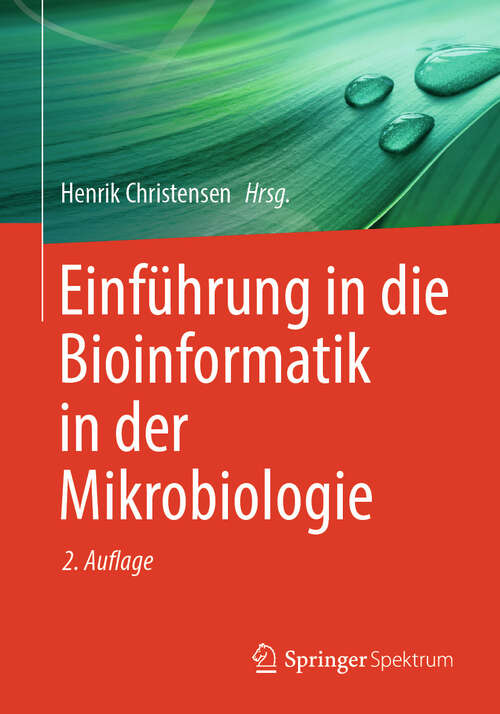 Book cover of Einführung in die Bioinformatik in der Mikrobiologie (2. Auflage 2025)