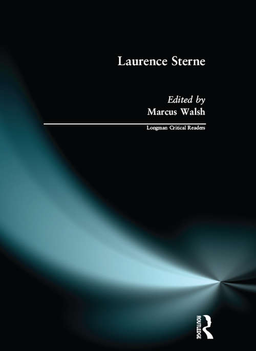 Book cover of Laurence Sterne (Longman Critical Readers)