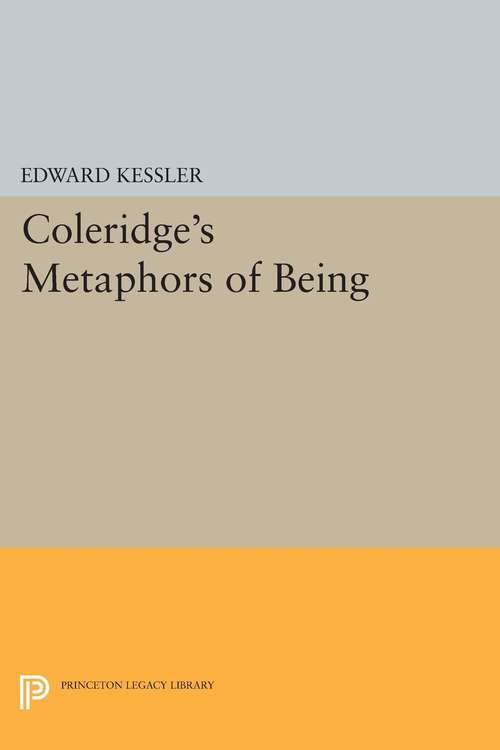 Book cover of Coleridge's Metaphors of Being (PDF)