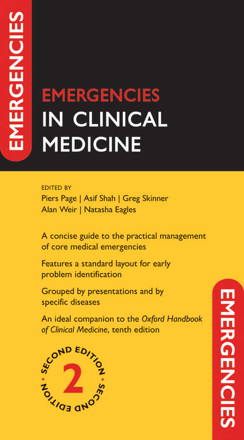 Book cover of Emergencies in Clinical Medicine (Emergencies in...)