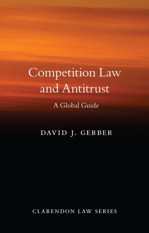 Book cover of Competition Law and Antitrust (Clarendon Law Series)