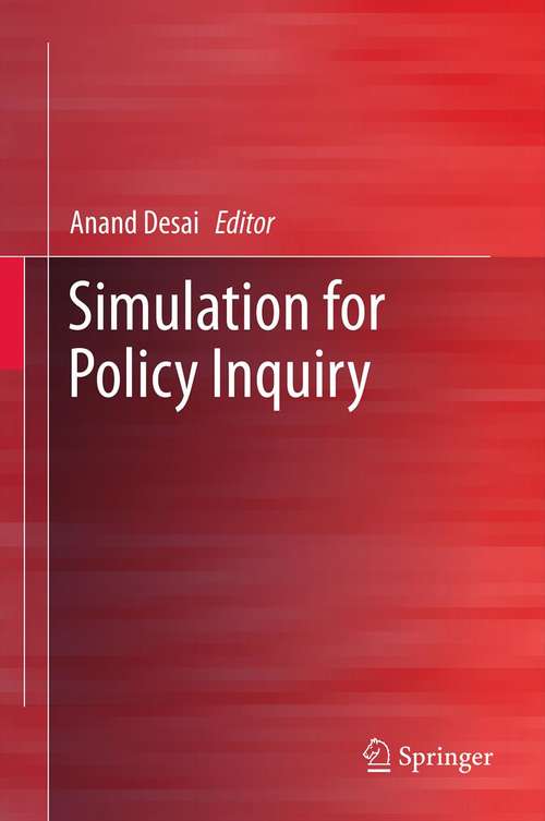 Book cover of Simulation for Policy Inquiry (2012)