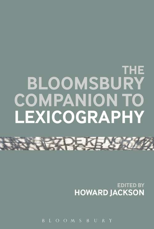 Book cover of The Bloomsbury Companion To Lexicography (Bloomsbury Companions)