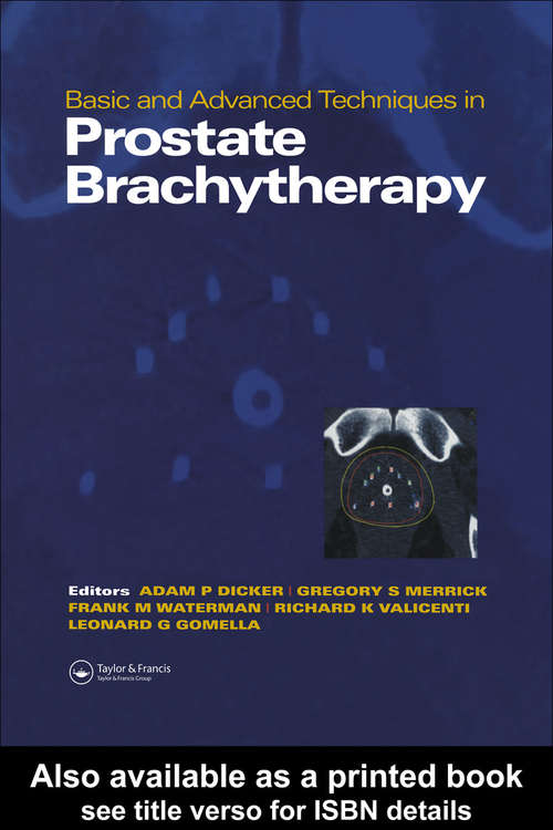 Book cover of Basic and Advanced Techniques in Prostate Brachytherapy