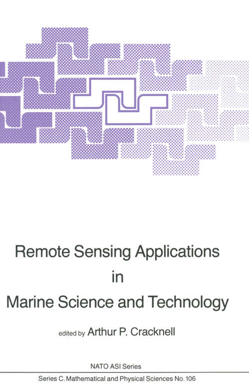 Book cover of Remote Sensing Applications in Marine Science and Technology (1983) (Nato Science Series C: #106)