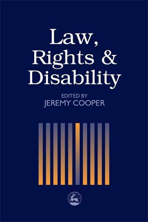 Book cover of Law, Rights and Disability (PDF)