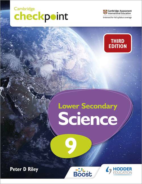 Book cover of Cambridge Checkpoint Lower Secondary Science Student's Book 9: Third Edition