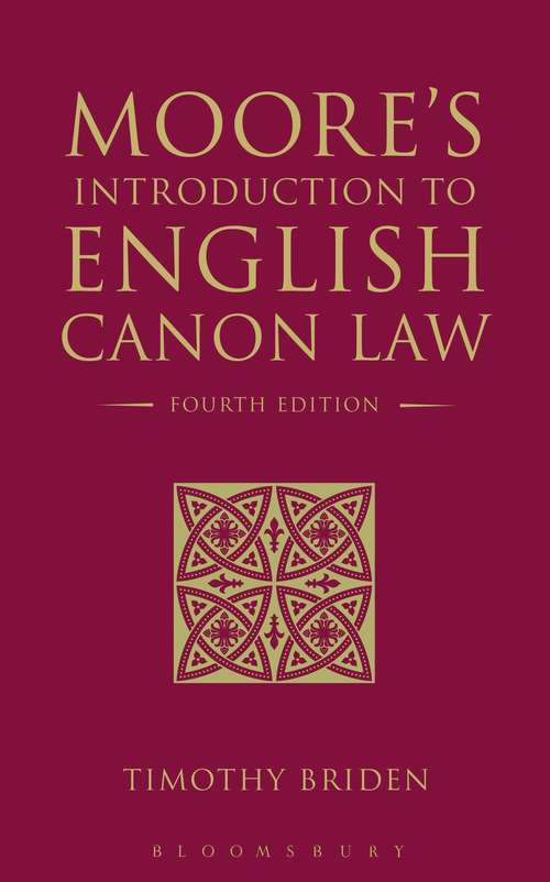 Book cover of Moore's Introduction to English Canon Law: Fourth Edition (3)