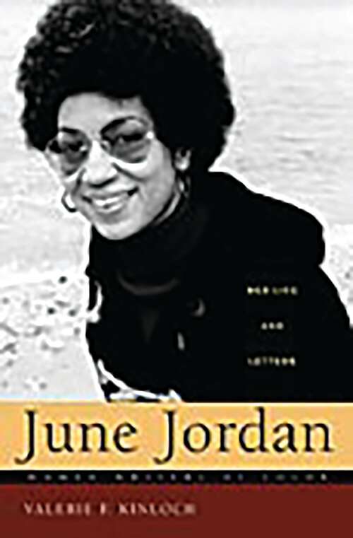 Book cover of June Jordan: Her Life and Letters (Women Writers of Color)