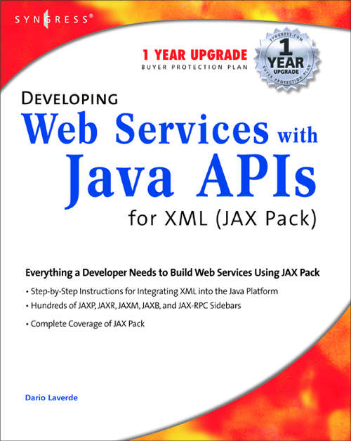 Book cover of Developing Web Services with Java APIs for XML Using WSDP
