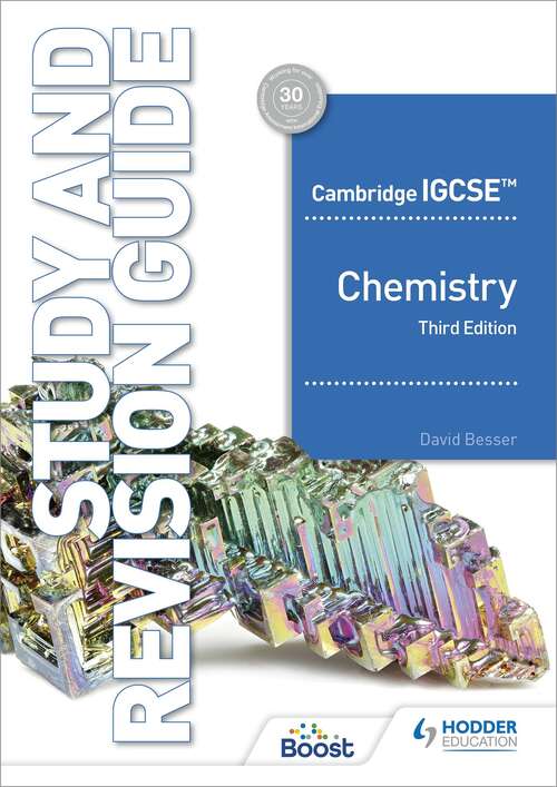 Book cover of Cambridge IGCSE™ Chemistry Study and Revision Guide Third Edition