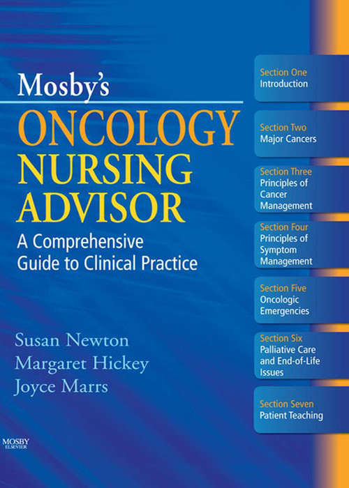 Book cover of Mosby's Oncology Nursing Advisor E-Book