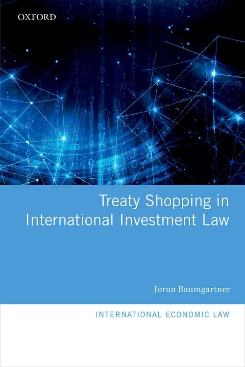 Book cover of Treaty Shopping in International Investment Law (International Economic Law Series)