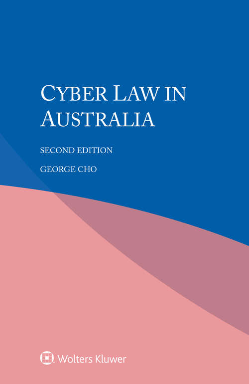 Book cover of Cyber law in Australia (2)