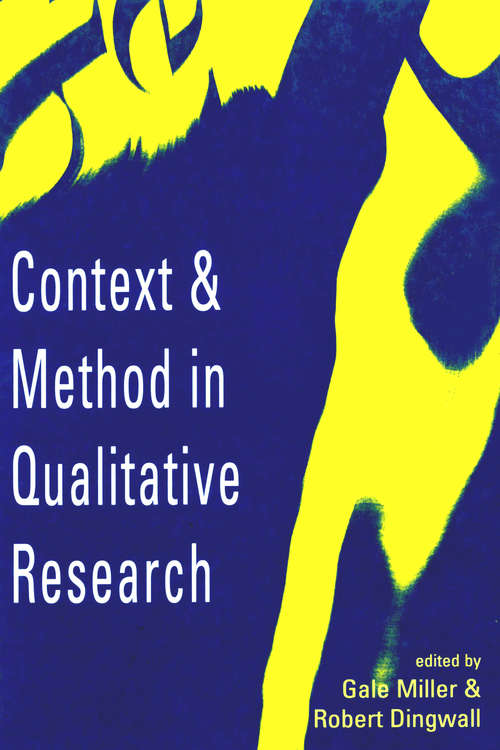 Book cover of Context and Method in Qualitative Research (PDF)