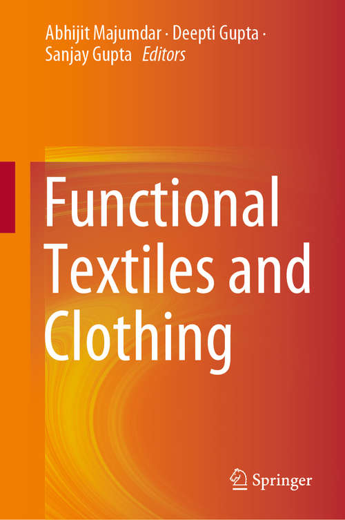 Book cover of Functional Textiles and Clothing (1st ed. 2019)