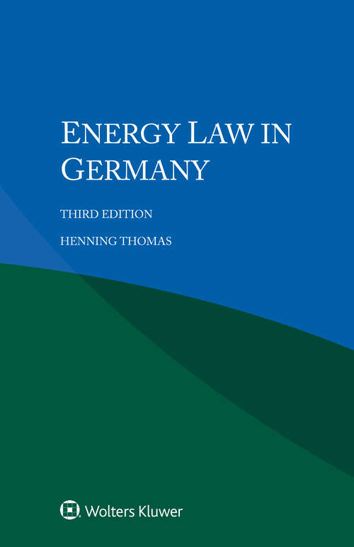 Book cover of Energy Law in Germany