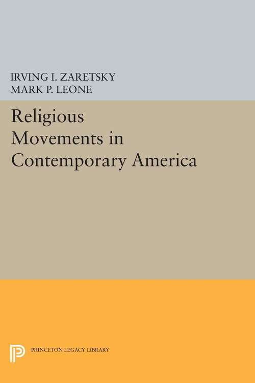 Book cover of Religious Movements in Contemporary America