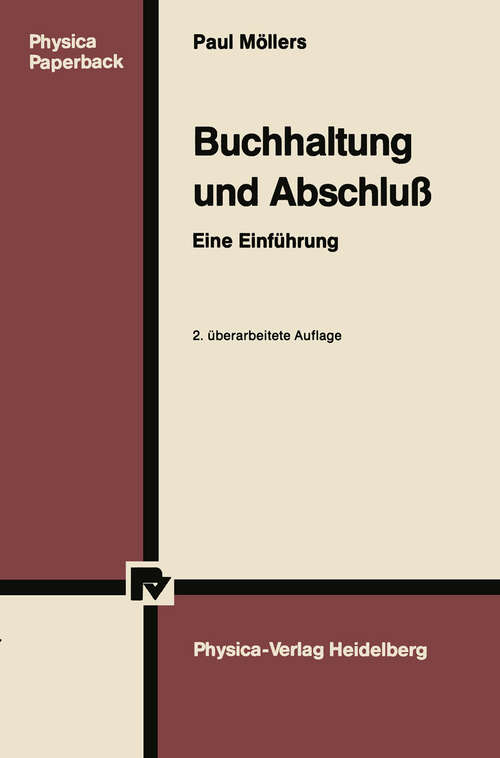 Book cover of Buchhaltung und Abschluß: Eine Einführung (2. Aufl. 1987) (Physica-Lehrbuch)