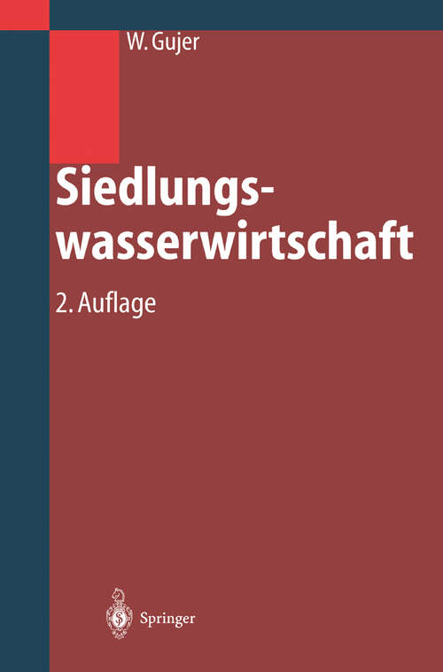 Book cover of Siedlungswasserwirtschaft (2. Aufl. 2002)