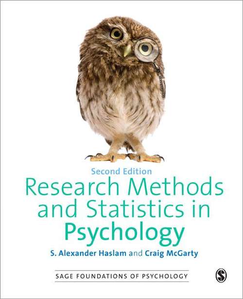 Book cover of Research Methods and Statistics in Psychology (PDF)