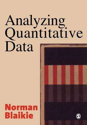 Book cover of Analyzing Quantitative Data: From Description to Explanation