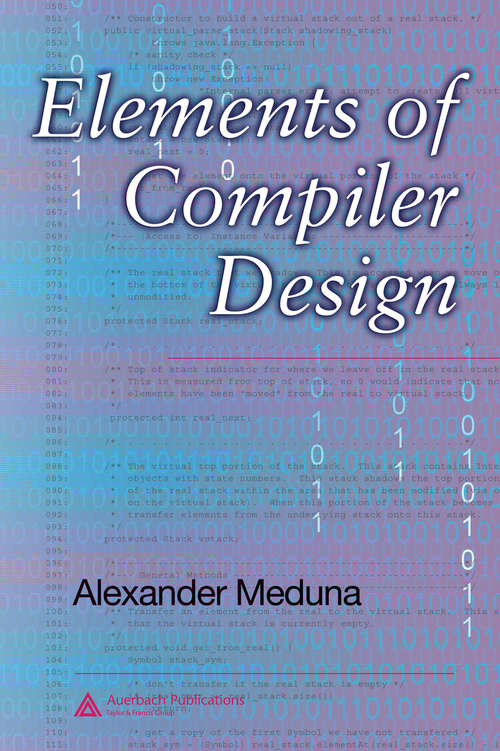 Book cover of Elements of Compiler Design