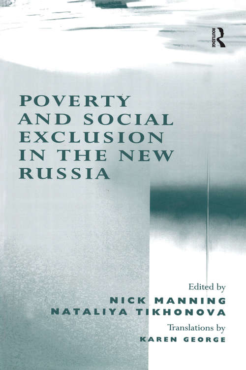 Book cover of Poverty and Social Exclusion in the New Russia