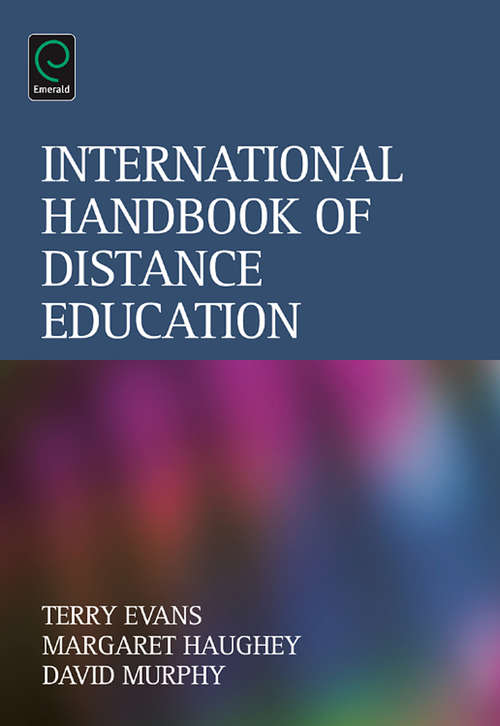 Book cover of International Handbook of Distance Education