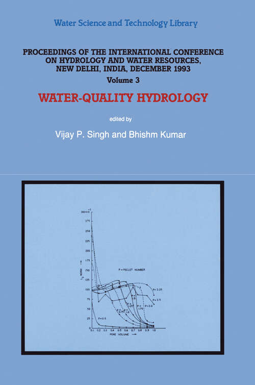 Book cover of Water-Quality Hydrology (1996) (Water Science and Technology Library #16)