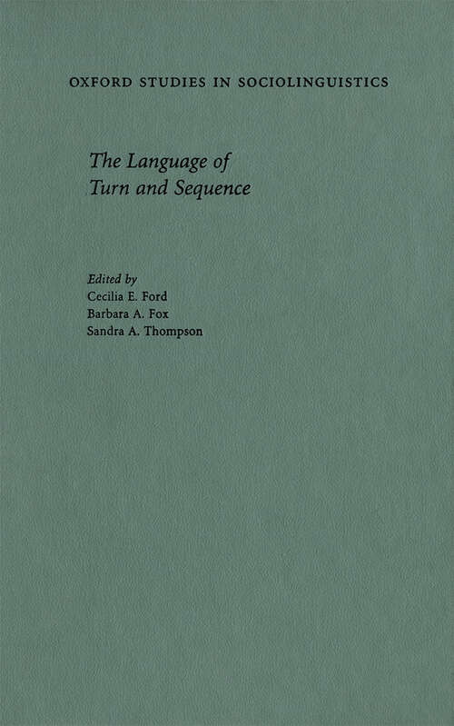 Book cover of The Language Of Turn And Sequence