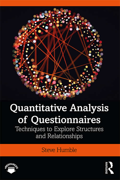 Book cover of Quantitative Analysis of Questionnaires: Techniques to Explore Structures and Relationships