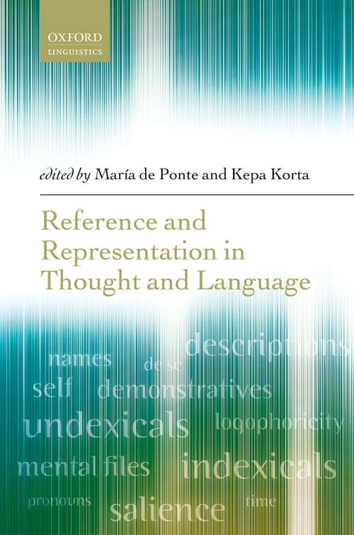 Book cover of Reference and Representation in Thought and Language
