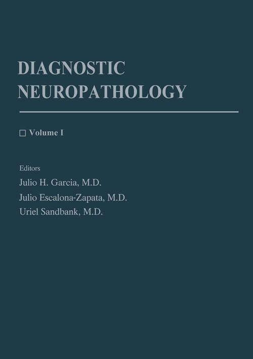 Book cover of Diagnostic Neuropathology: Volume 1 (1988)