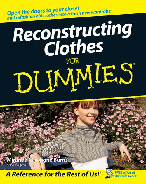 Book cover of Reconstructing Clothes For Dummies