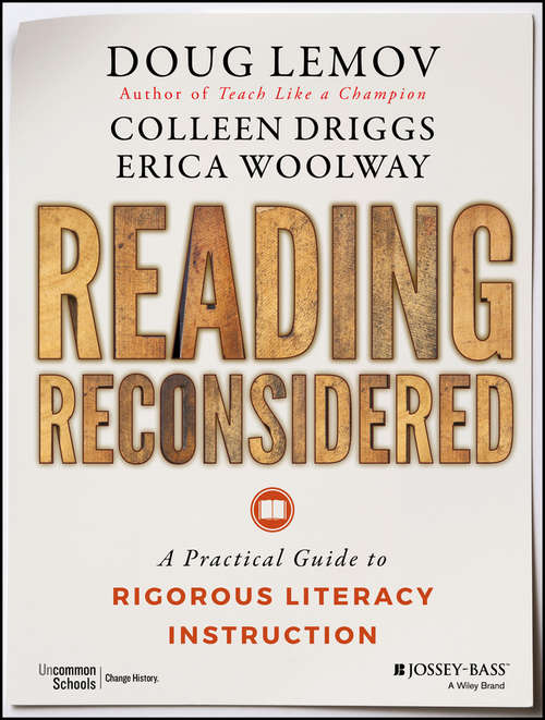 Book cover of Reading Reconsidered: A Practical Guide to Rigorous Literacy Instruction