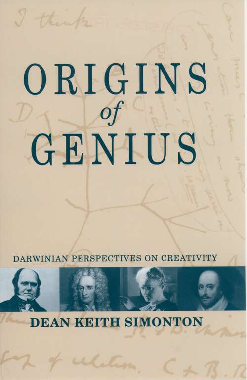 Book cover of Origins of Genius: Darwinian Perspectives on Creativity