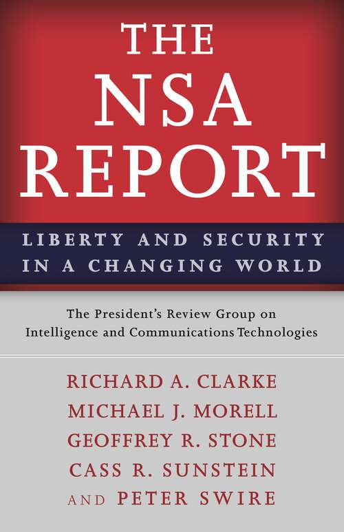Book cover of The NSA Report: Liberty and Security in a Changing World