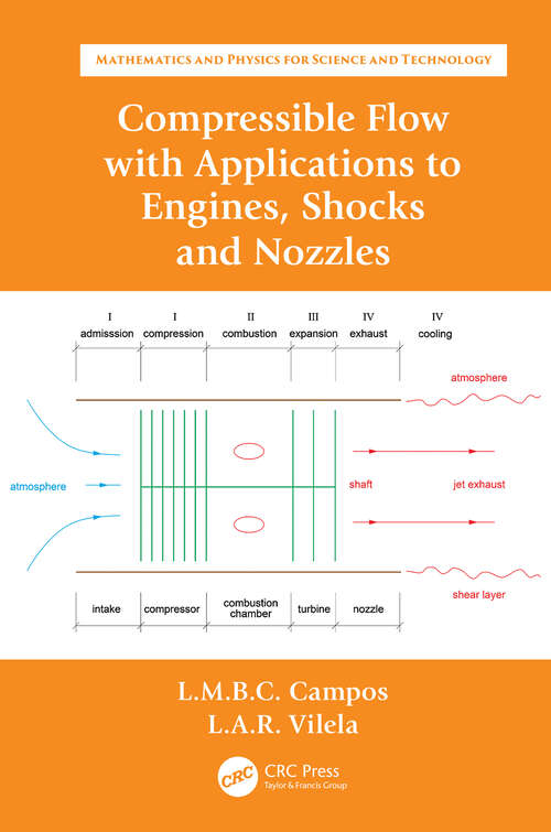 Book cover of Compressible Flow with Applications to Engines, Shocks and Nozzles (Mathematics and Physics for Science and Technology #11)