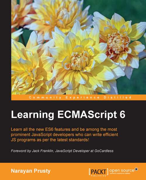 Book cover of Learning ECMAScript 6