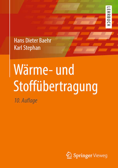 Book cover of Wärme- und Stoffübertragung