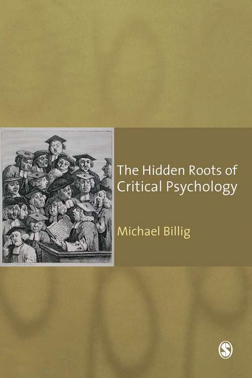 Book cover of The Hidden Roots of Critical Psychology: Understanding the Impact of Locke, Shaftesbury and Reid (PDF)