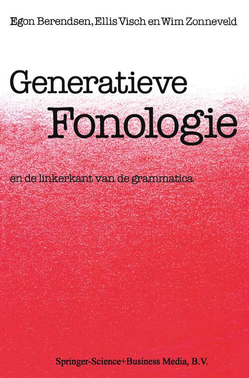 Book cover of Generatieve Fonologie: En de Linkerkant van de Grammatica (1984)