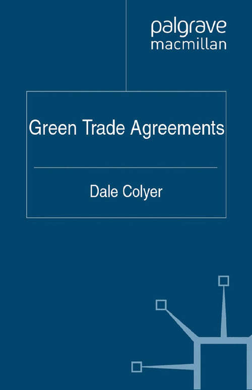 Book cover of Green Trade Agreements (2011)